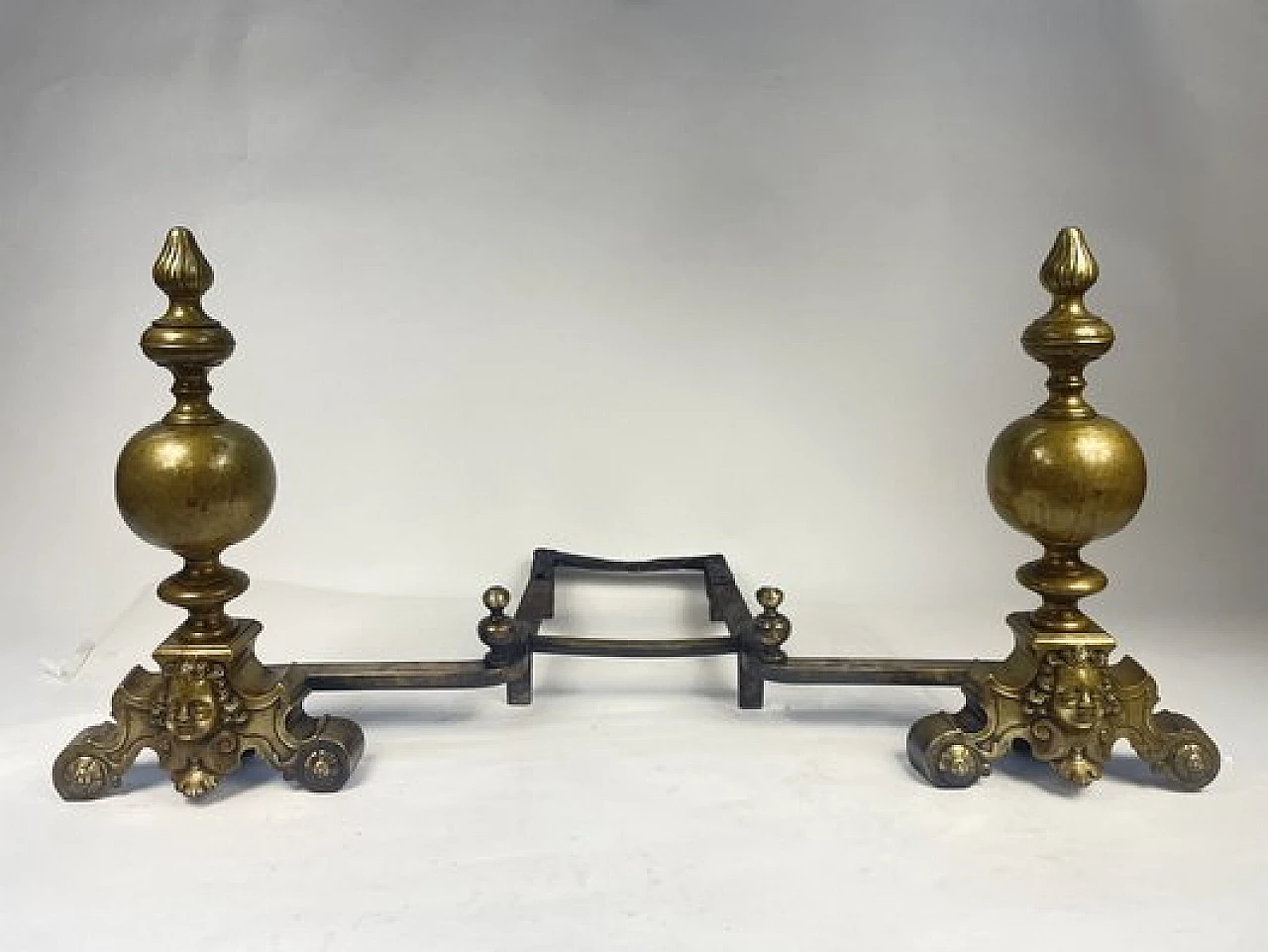 Gilded bronze andiron, early 19th century 16