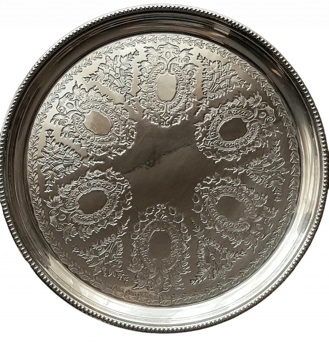 Sheffield silver tray, late 19th century 8