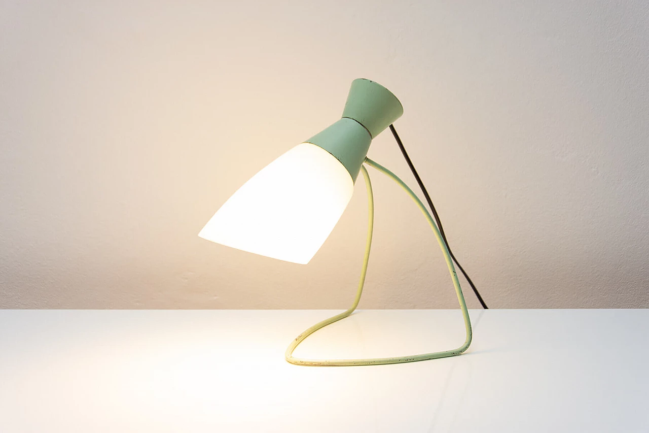 Desk lamp with arched structure by Josef Hurka for Napako, 1960s 13