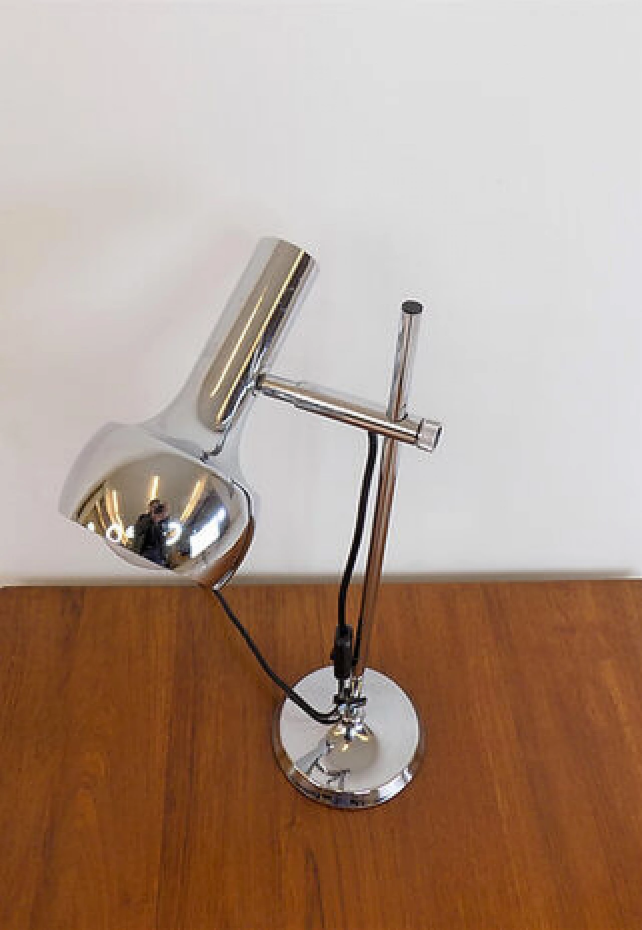 Adjustable metal table lamp by Leclaire & Schäfer, 1960s 2