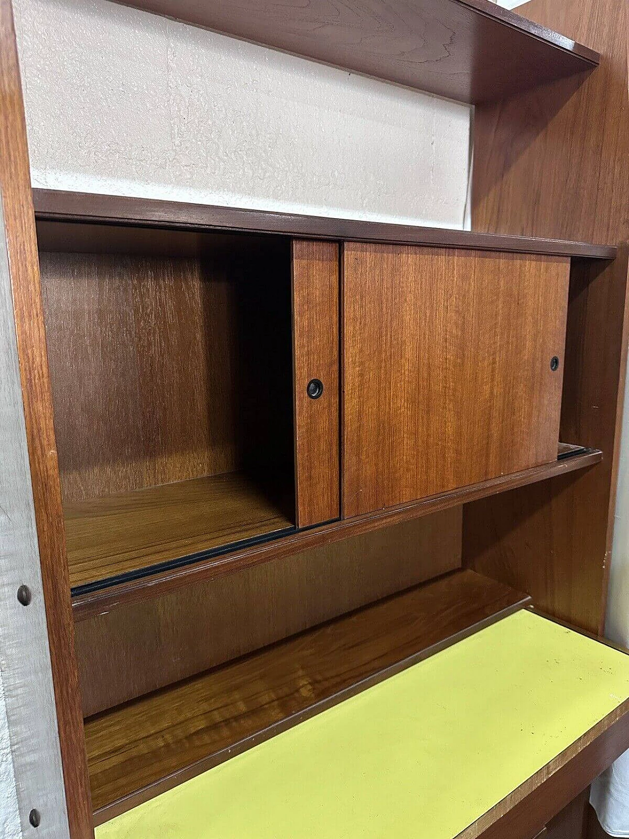 Mid Century bookcase with desk, 1950s 3