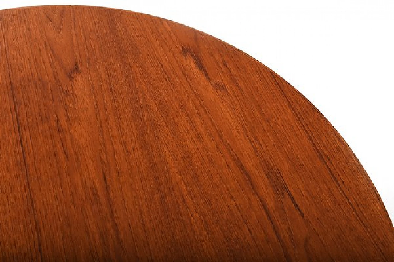 Round teak sofa table by Arne Vodder for Vamo Sønderborg, 1960s 6