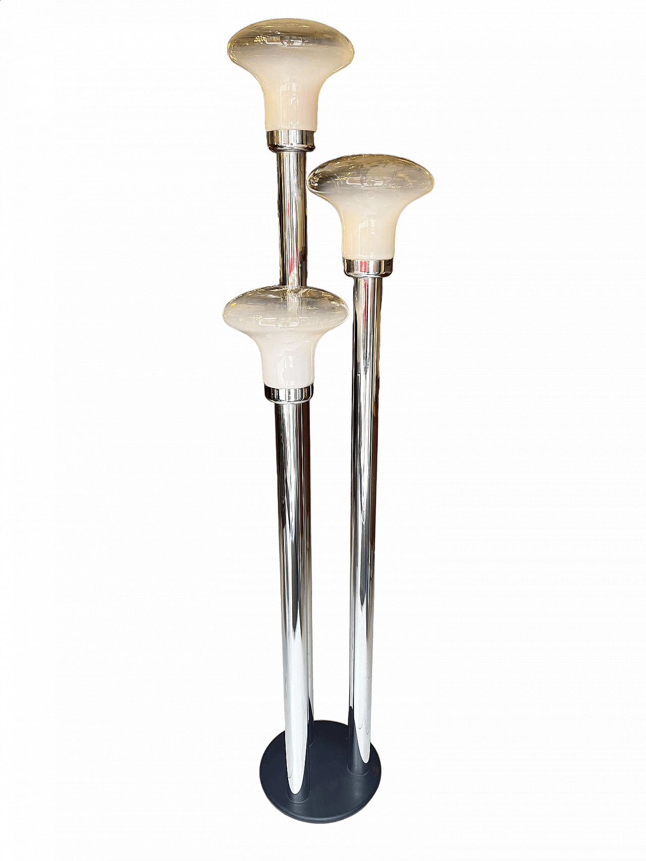 Three-light floor lamp attributed to Mazzega, 1970s 6