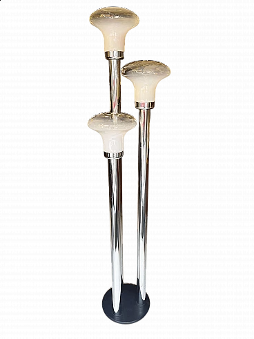 Three-light floor lamp attributed to Mazzega, 1970s