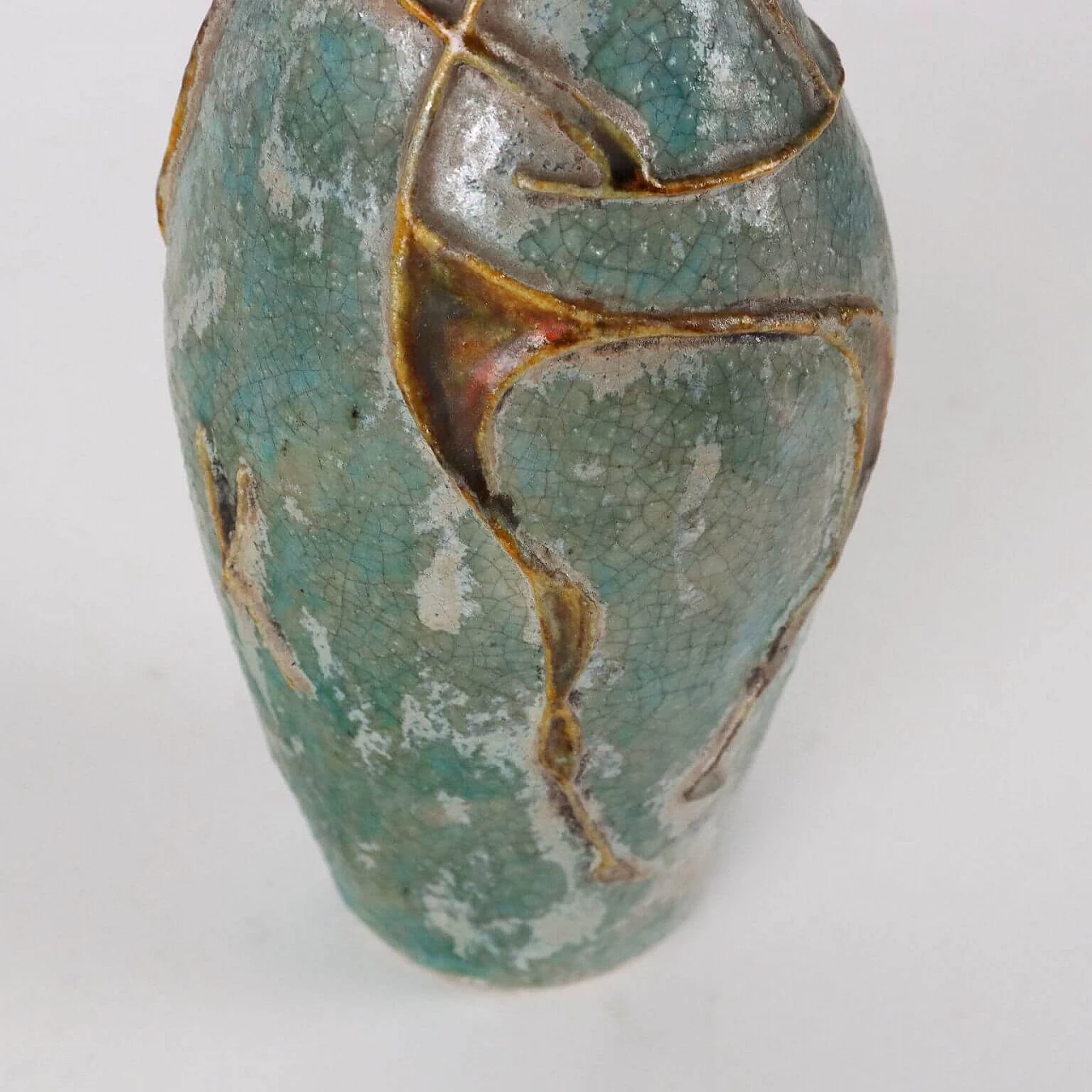 Glazed terracotta vase by Carlo Zauli, 1970s 5