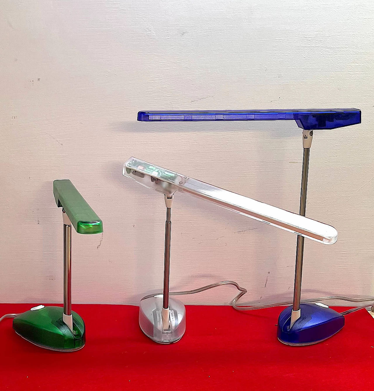 3 Micro Light table lamps by Ernesto Gismondi for Artemide, 1990s 1