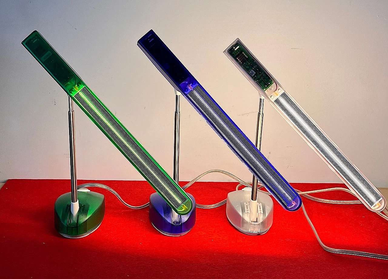 3 Micro Light table lamps by Ernesto Gismondi for Artemide, 1990s 6