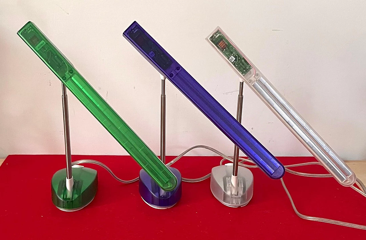 3 Micro Light table lamps by Ernesto Gismondi for Artemide, 1990s 7