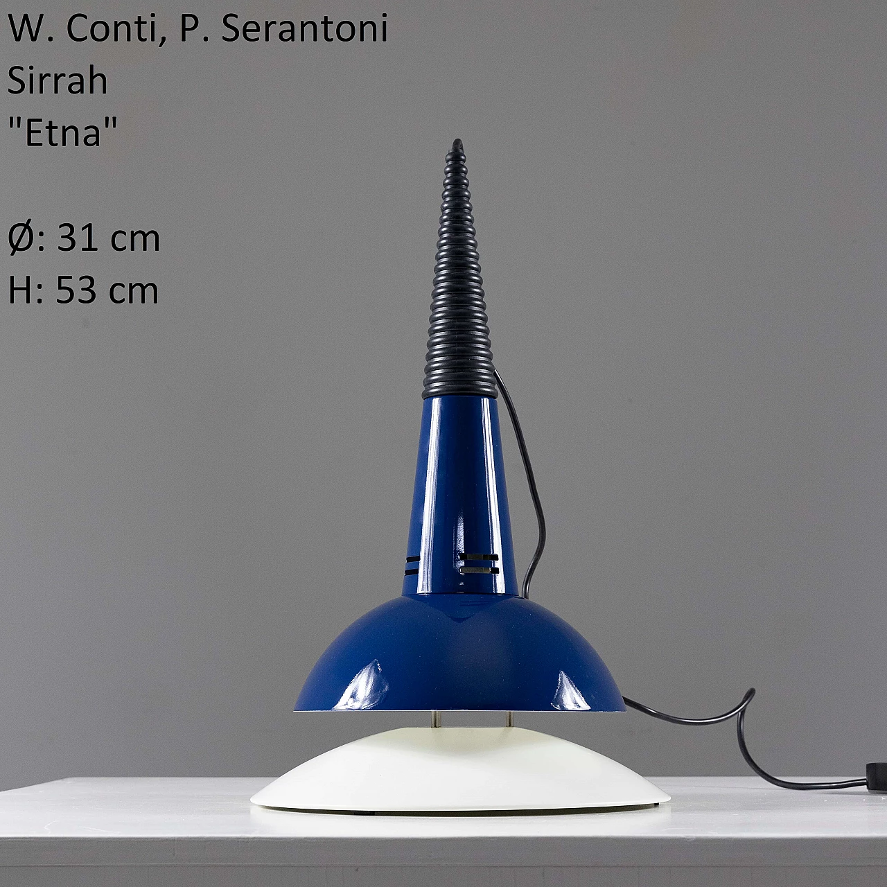 Etna floor lamp by W. Conti and P. Serantoni for Sirrah, 1990s 3