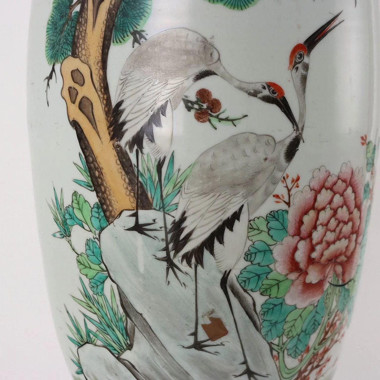 Qianjiang polychrome enamel porcelain baluster vase, 1920s 9