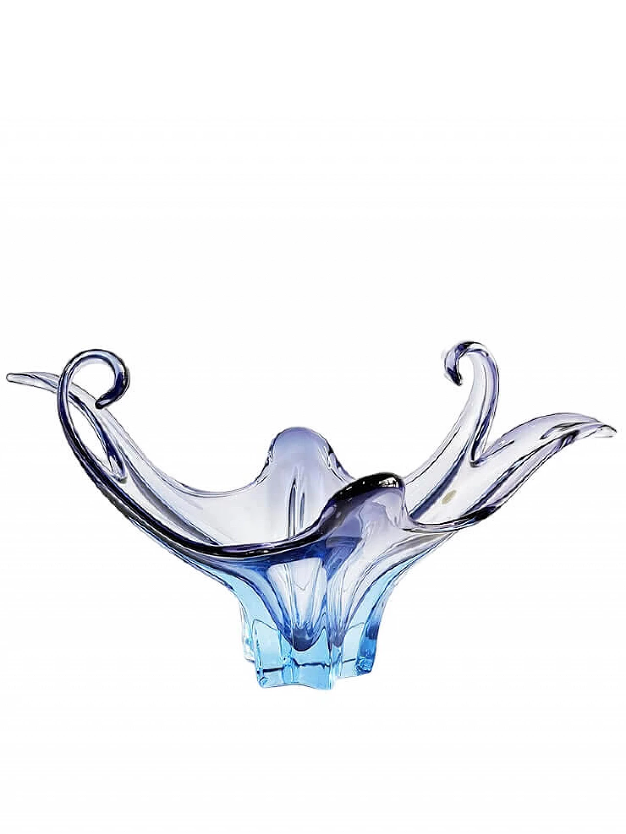 Blue Murano glass vase, 1960s 5