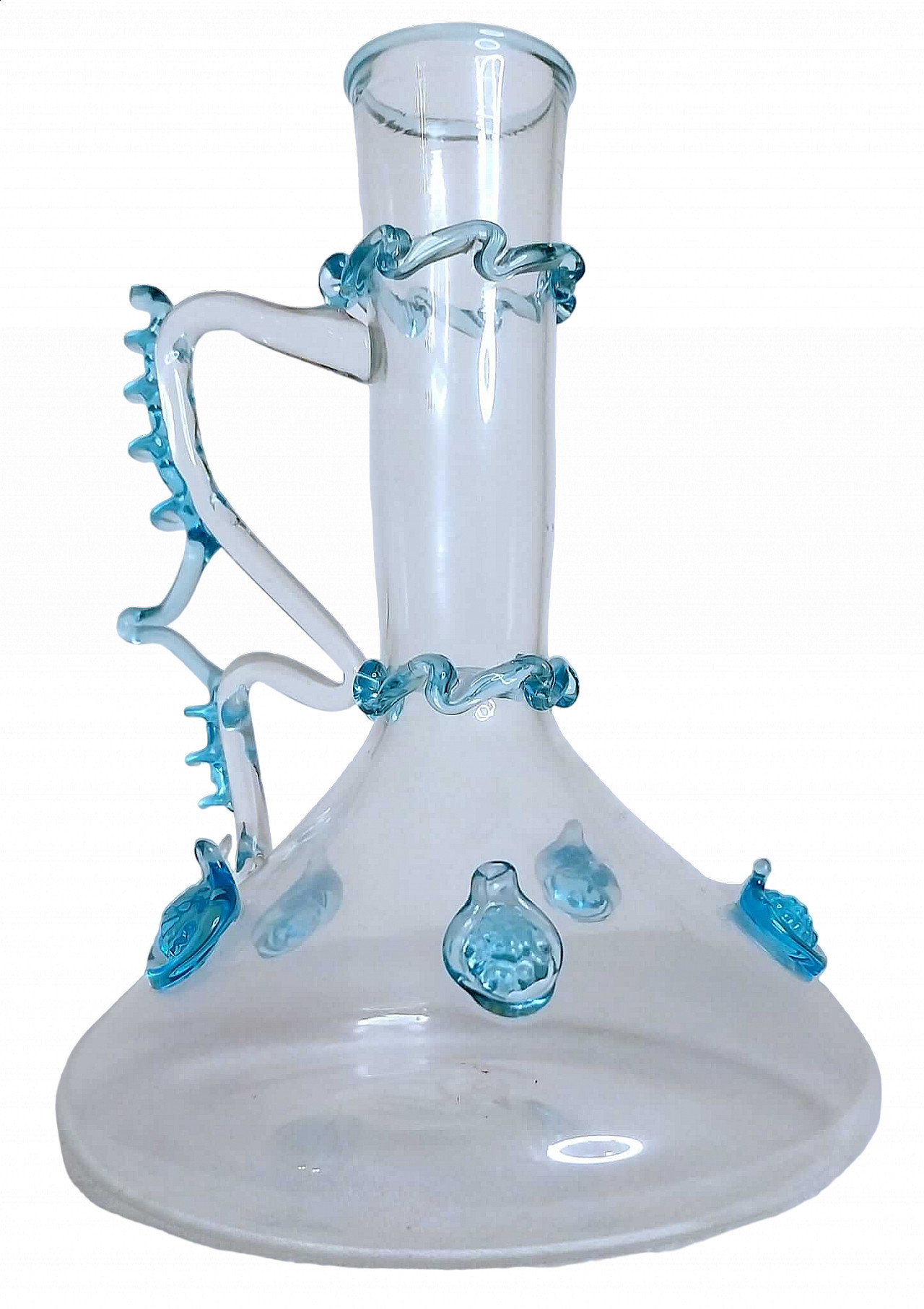 14 Glass Brass Vase - World Art Glass Decor - Murano Glass Gifts Co.