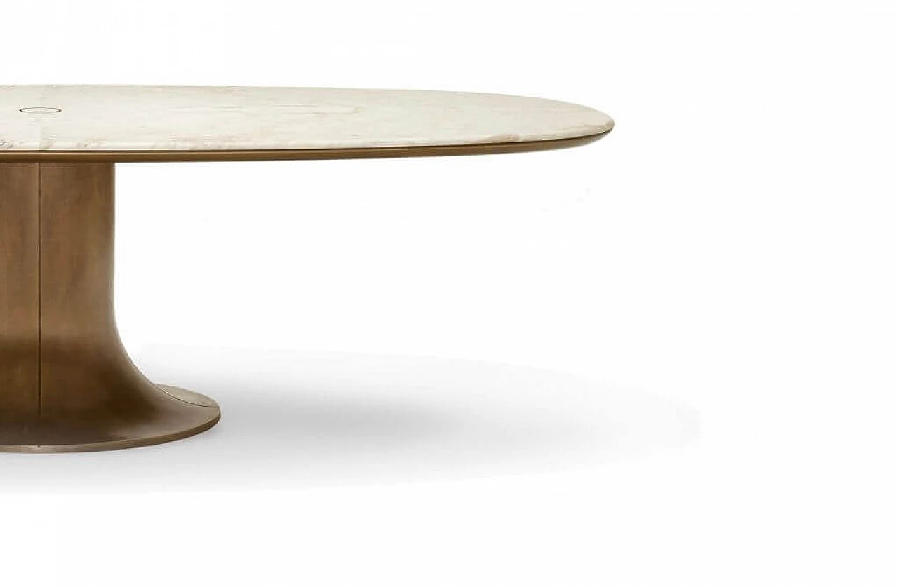 Mizar table in bronze and marble by Roberto Lazzeroni for Giorgetti, 2000s 10