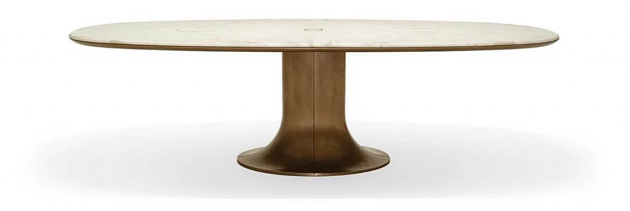 Mizar table in bronze and marble by Roberto Lazzeroni for Giorgetti, 2000s 12