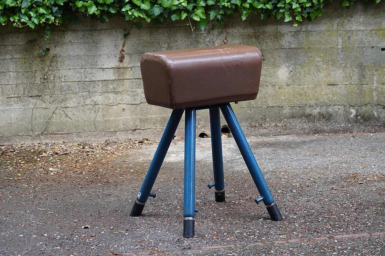 Metal and leather pommel horse, 1950s 1