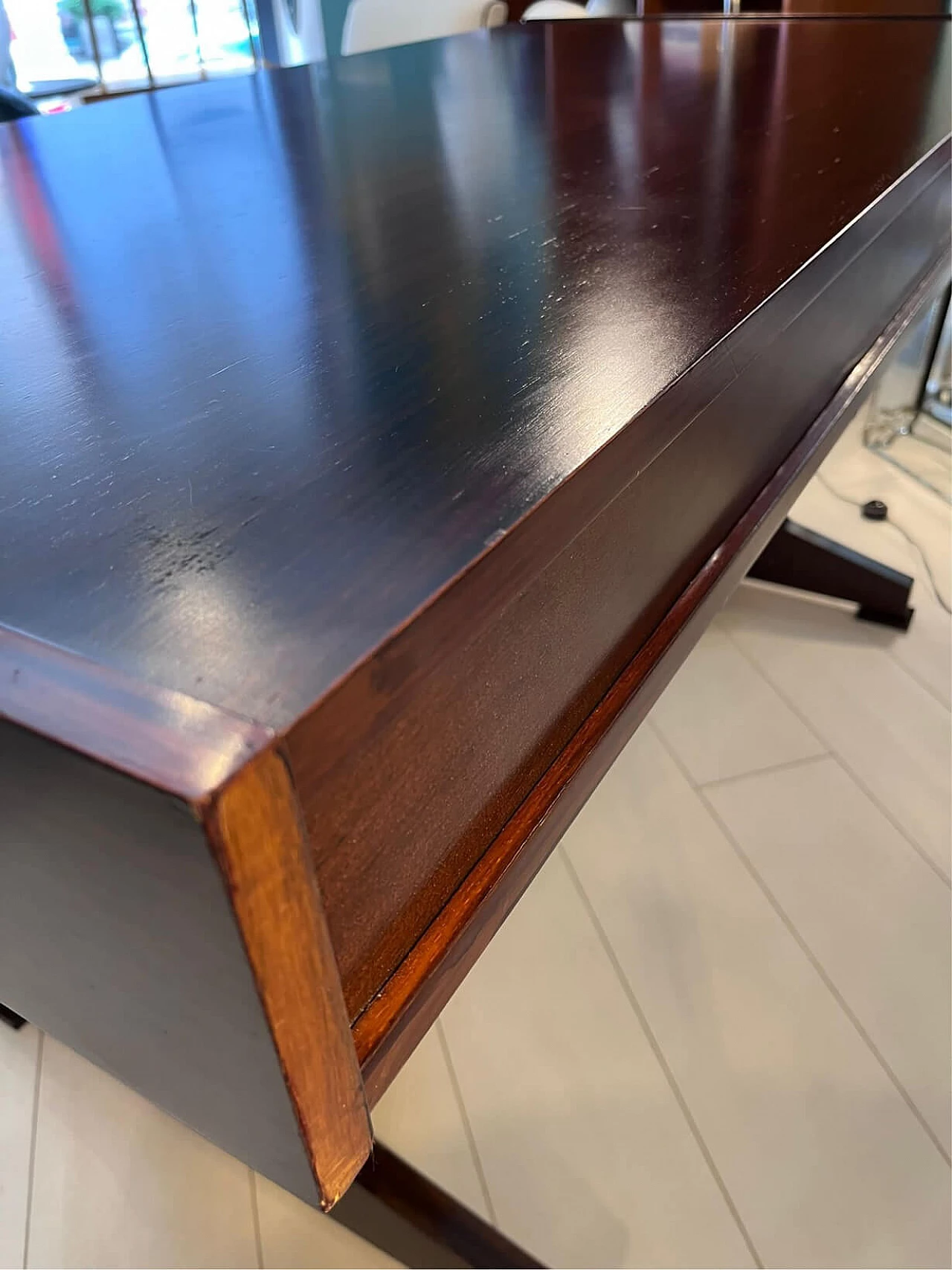 Rosewood desk with drawers, 1970s 11