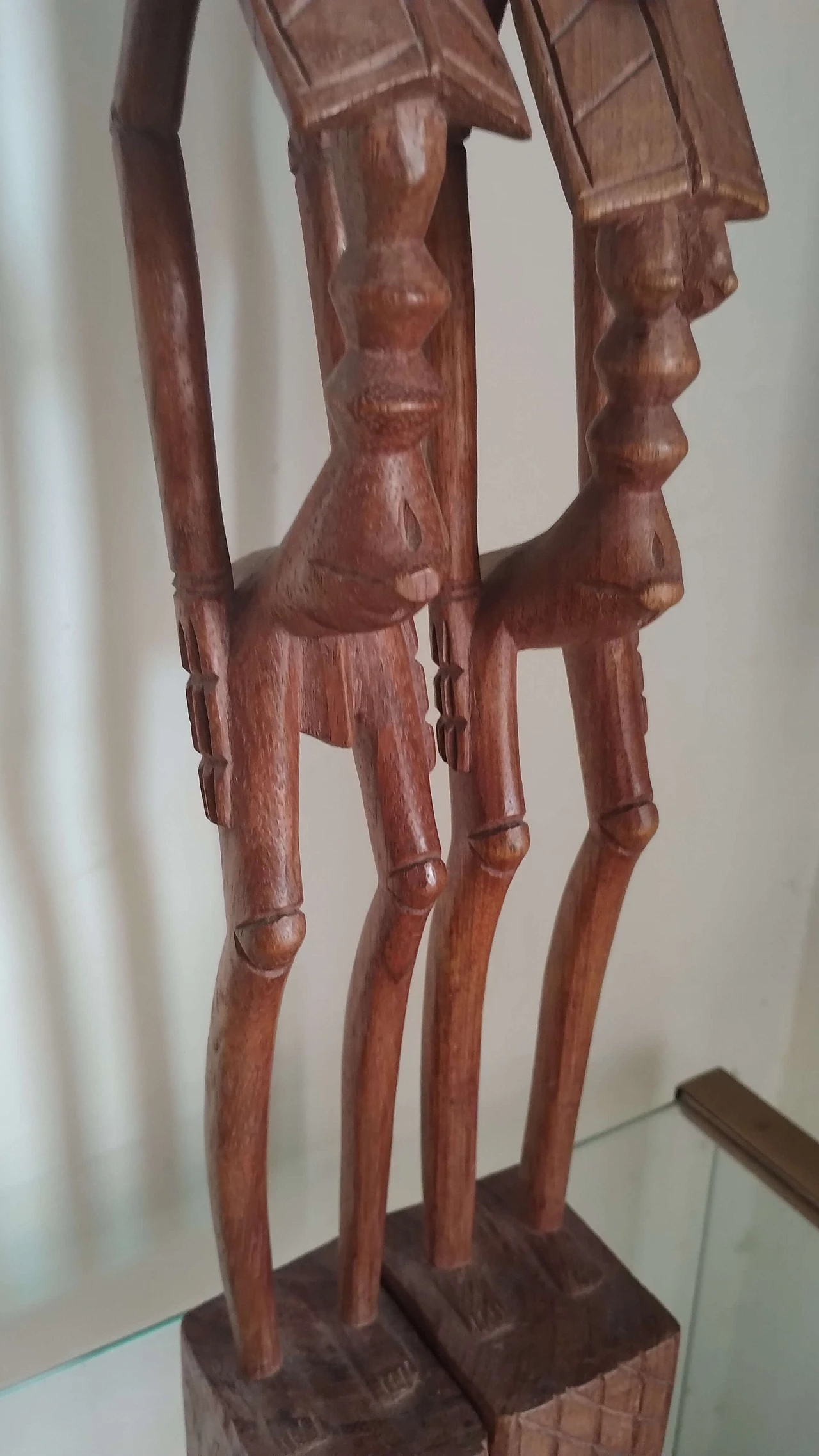 He and She, pair of African wooden sculptures, 1960s 3