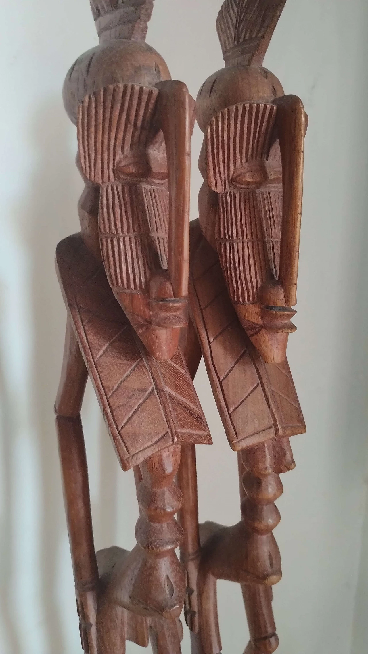 He and She, pair of African wooden sculptures, 1960s 4