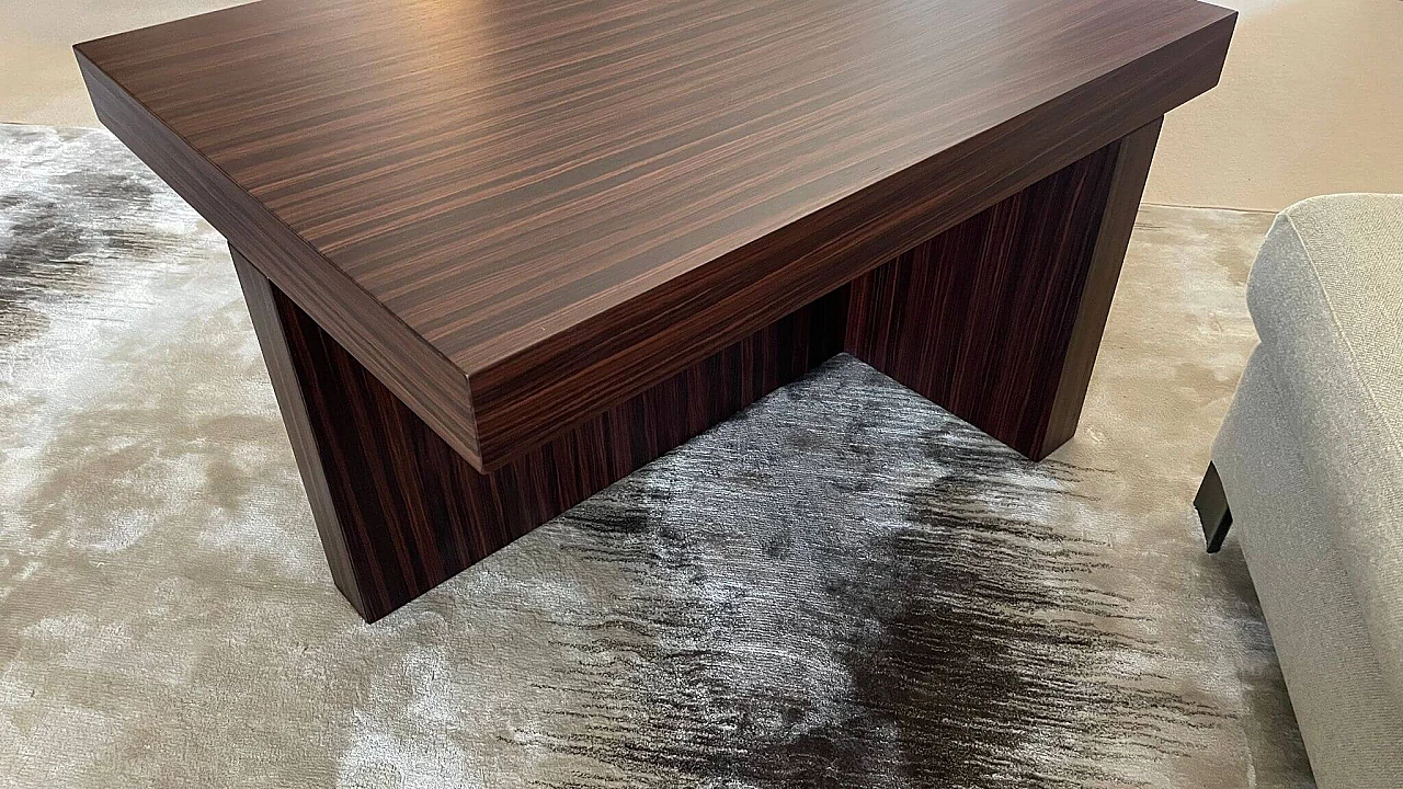 Pair of rosewood coffee tables, 2000s 7