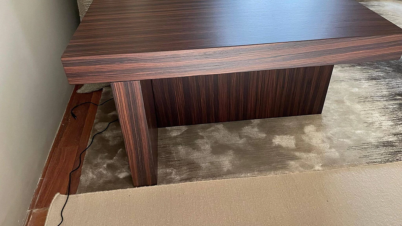 Pair of rosewood coffee tables, 2000s 12