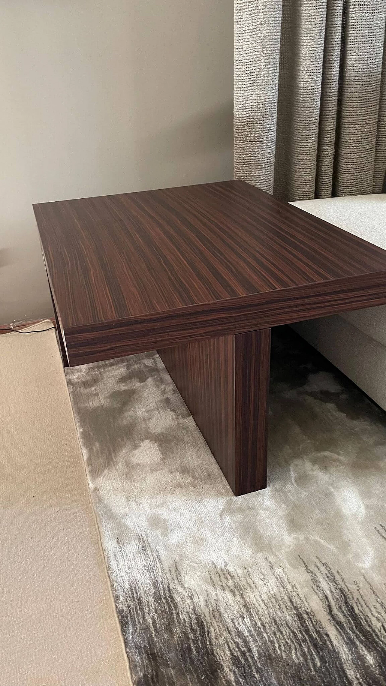 Pair of rosewood coffee tables, 2000s 13