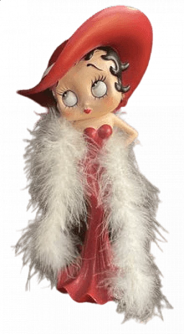 Statuetta di Betty Boop con boa di piume di Fleischer Studios, 2003