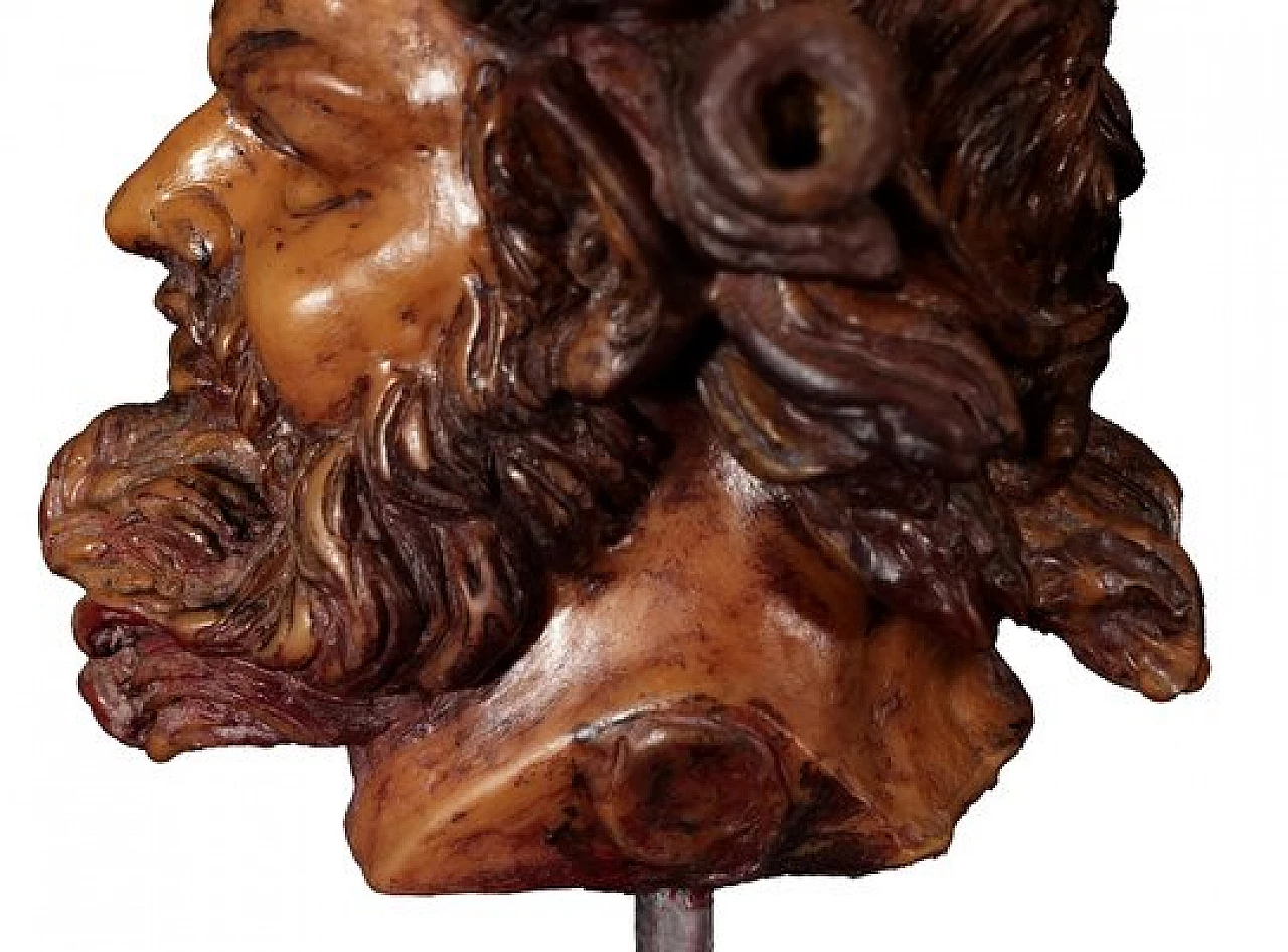 Wax figurine in the shape of a faun's head by Fonderia Chiurazzi, 1990s 2