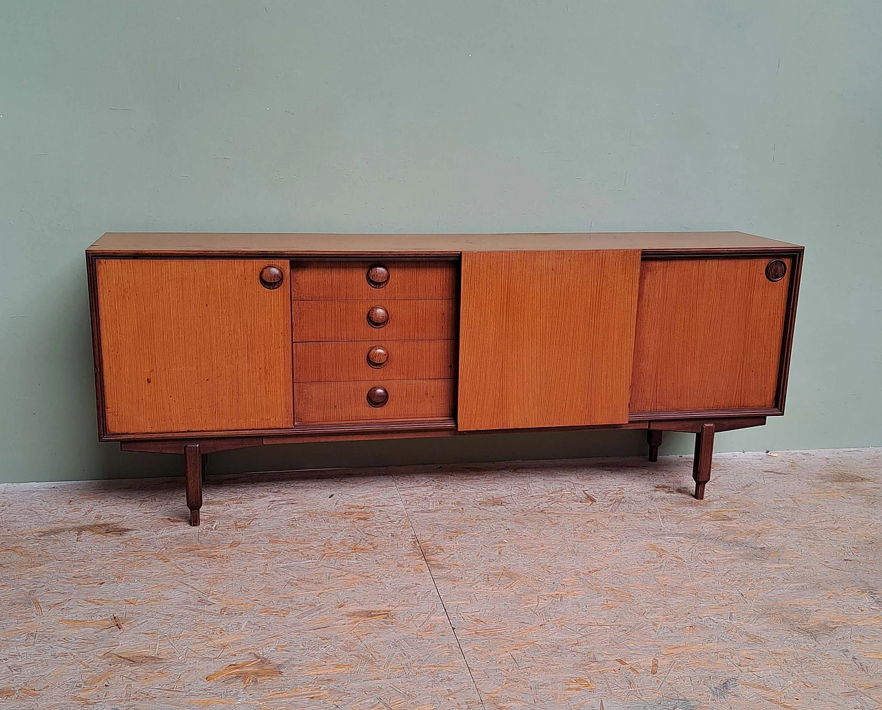 Danish-style teak sideboard, 1960s 1