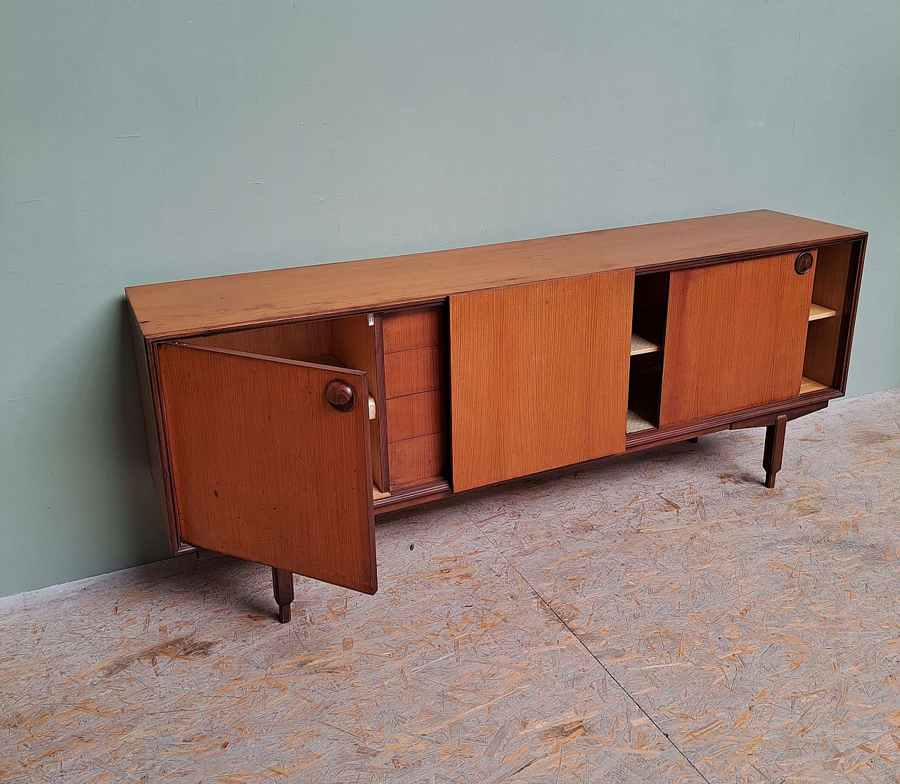 Danish-style teak sideboard, 1960s 2