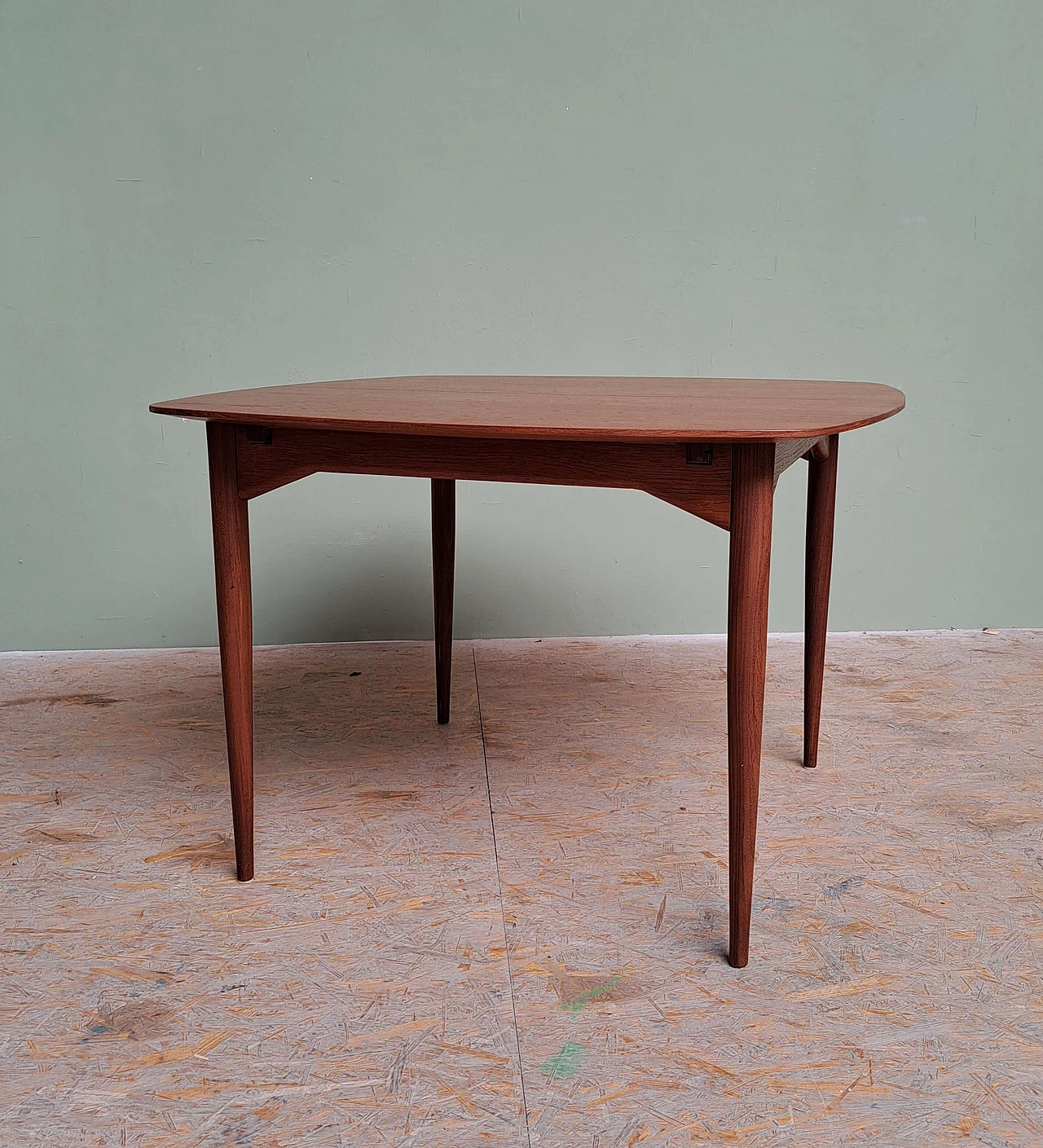 Danish teak extending table, 1960s 3