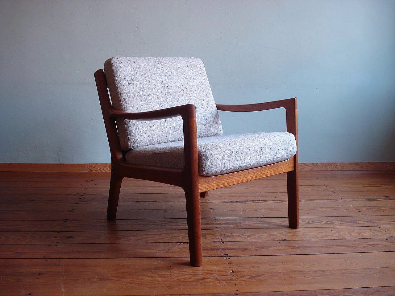 Ole Wanscher Teak Senator Chair, late 20th century 1