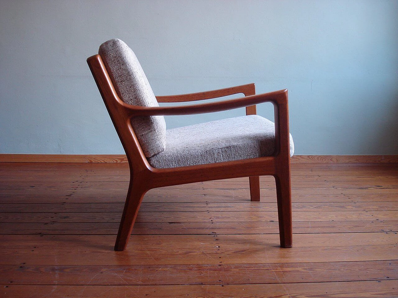 Ole Wanscher Teak Senator Chair, late 20th century 3