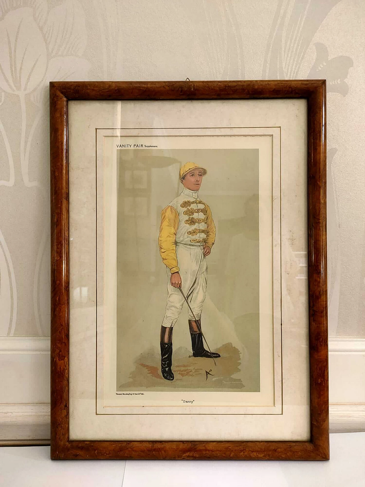 Lithographic print of jockey Danny Maher for Vanity Fair, 1903 2