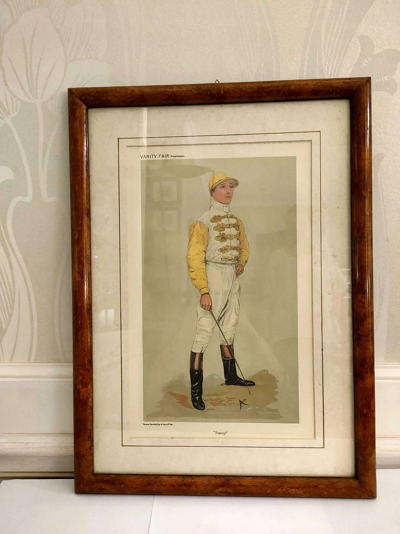 Lithographic print of jockey Danny Maher for Vanity Fair, 1903 3