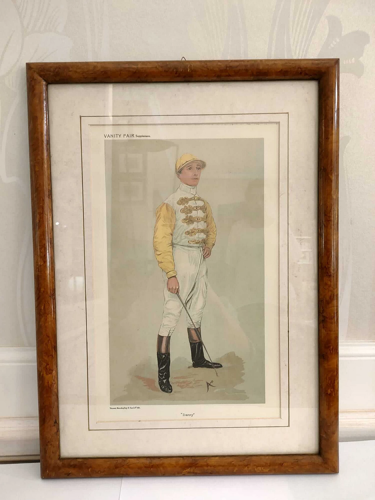 Lithographic print of jockey Danny Maher for Vanity Fair, 1903 5