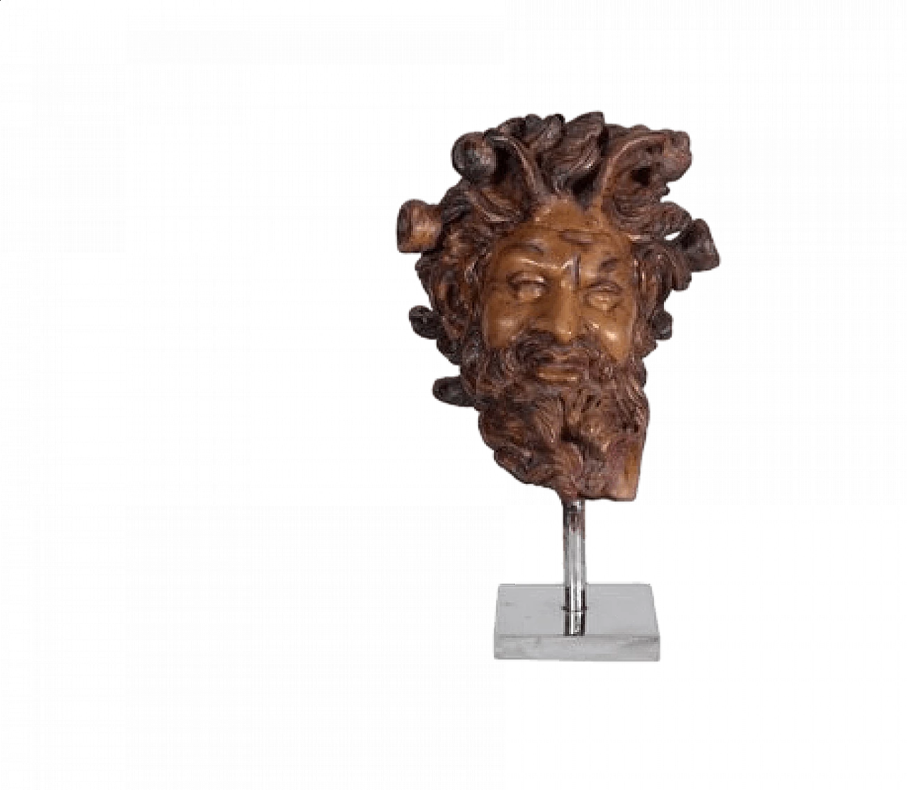 Wax figurine in the shape of a faun's head by Fonderia Chiurazzi, 1990s 6