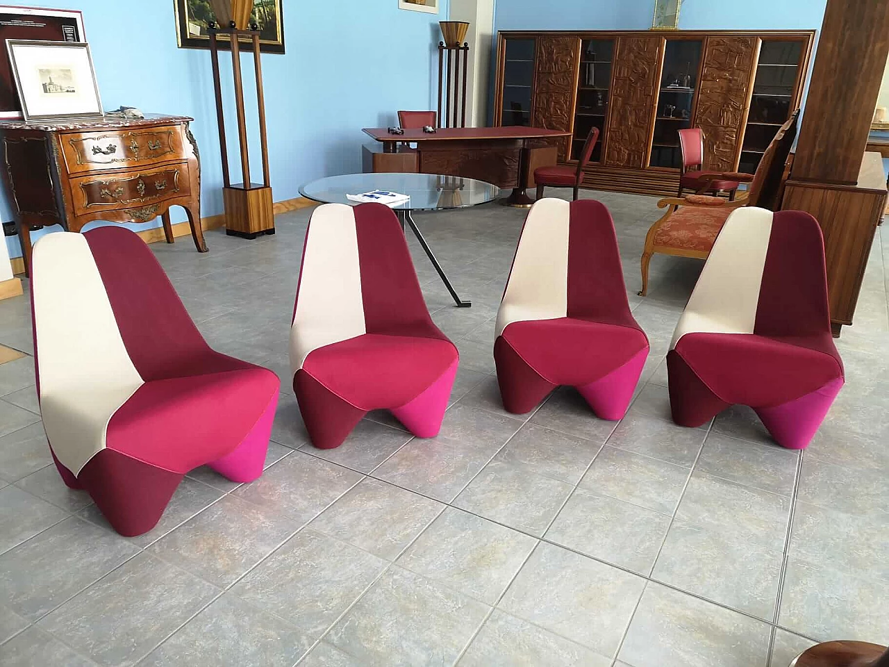 4 Poltrone Binta di Philippe Bestenheider per Moroso 3