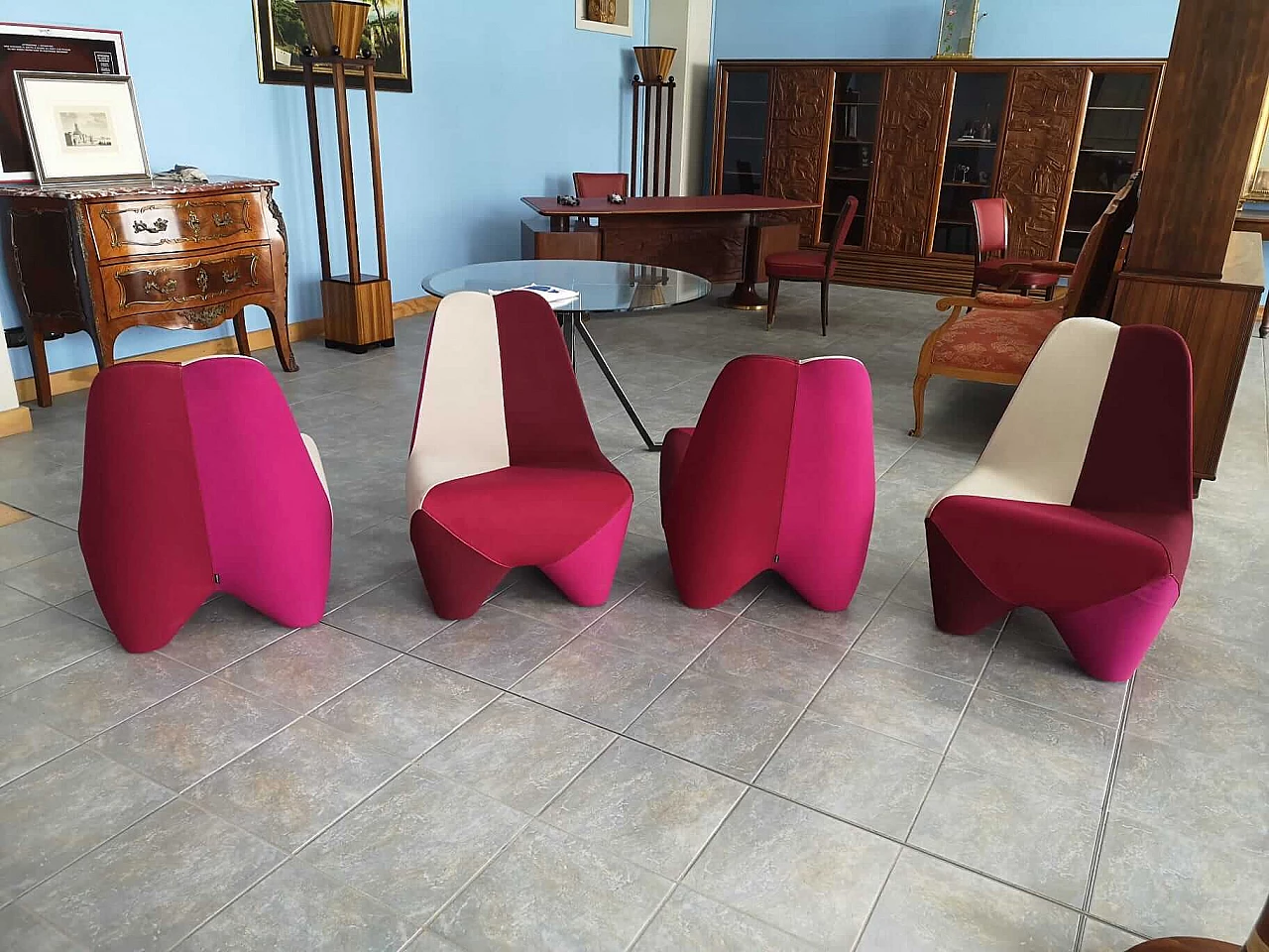 4 Poltrone Binta di Philippe Bestenheider per Moroso 5