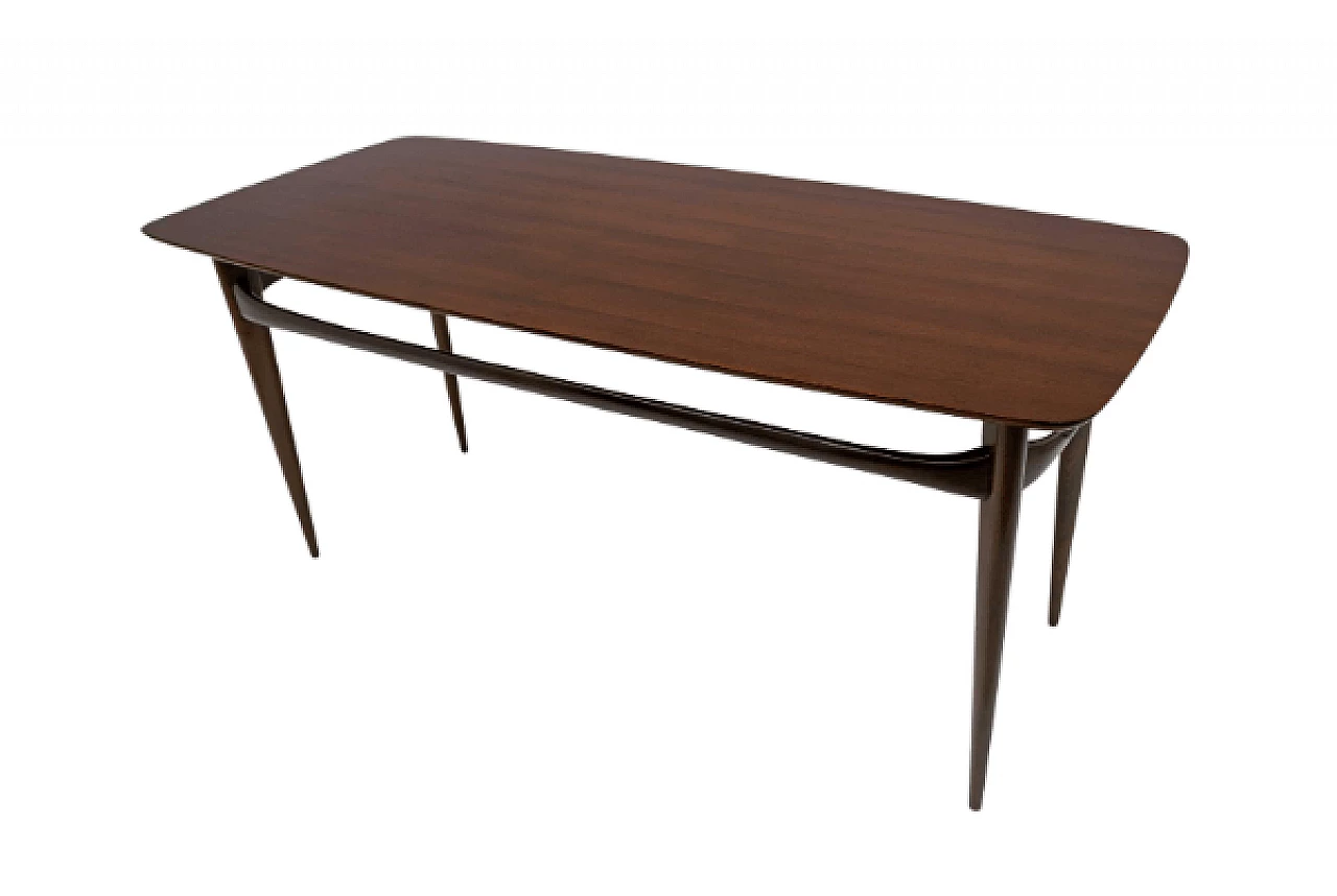 Mahogany table by Silvio Cavatorta, 1960s 1