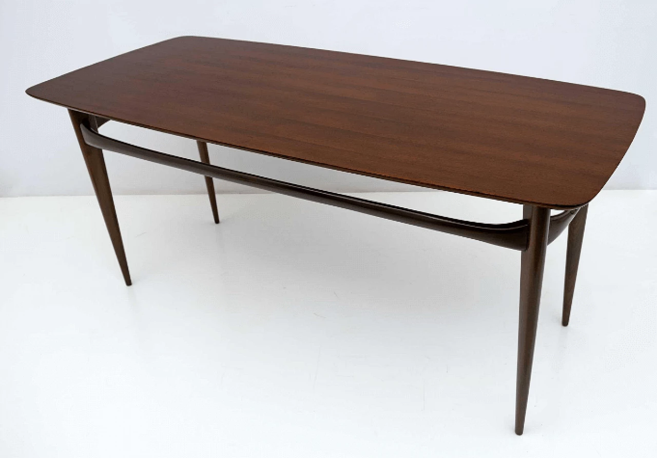 Mahogany table by Silvio Cavatorta, 1960s 2