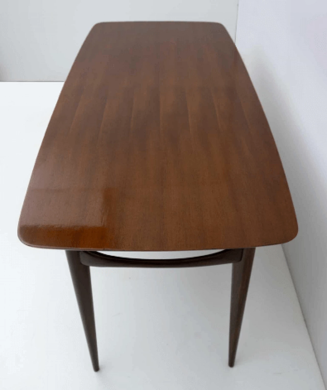 Mahogany table by Silvio Cavatorta, 1960s 3