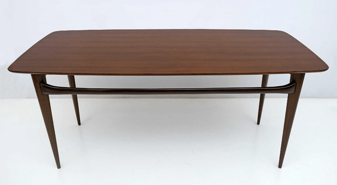 Mahogany table by Silvio Cavatorta, 1960s 4