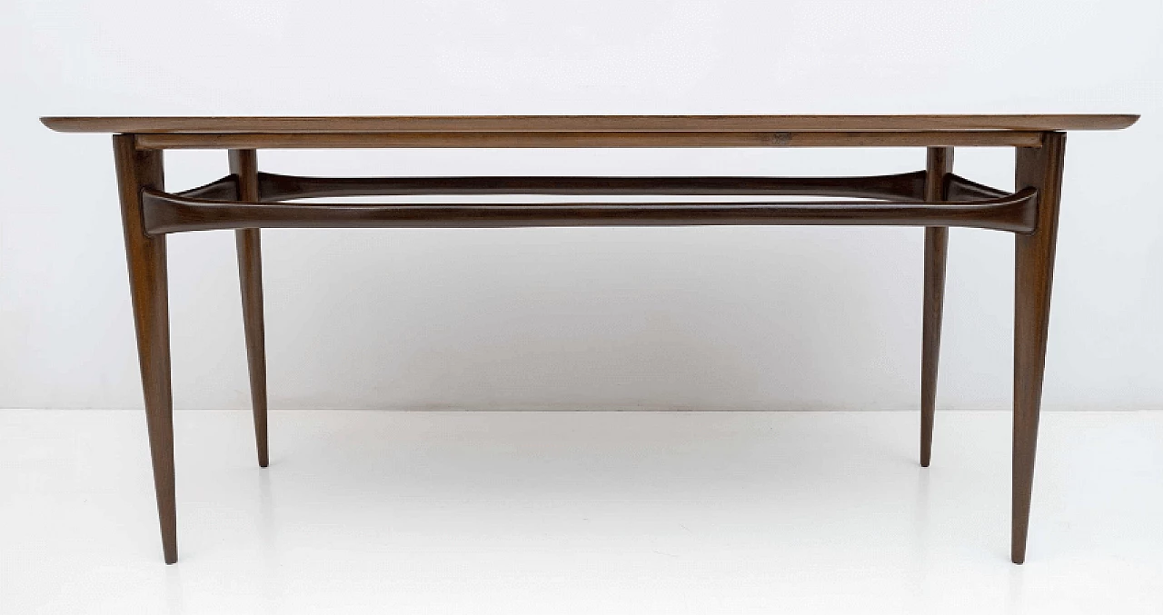 Mahogany table by Silvio Cavatorta, 1960s 5