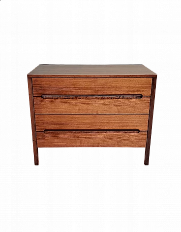 Danish teak chest of drawers with retractable handles, 1960s