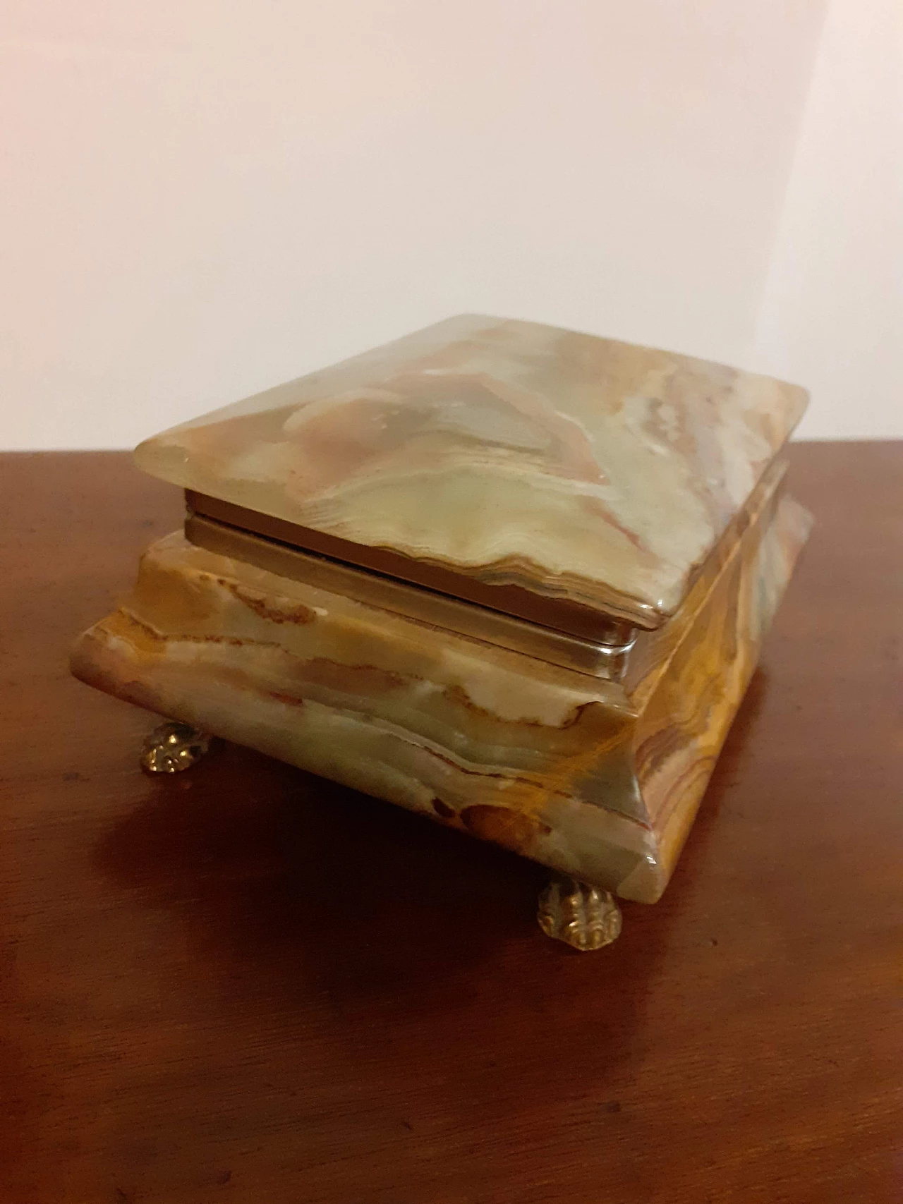 Onyx and brass jewelry box, 1970s 7