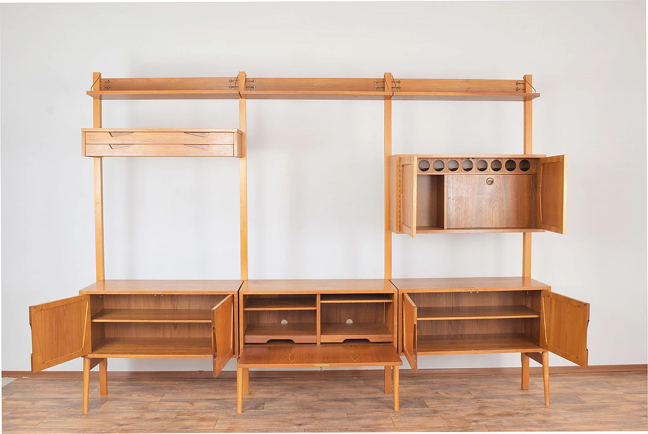 Teak bookcase by Kjell Riise for Rival Brodrene Jatogs, 1960s 2