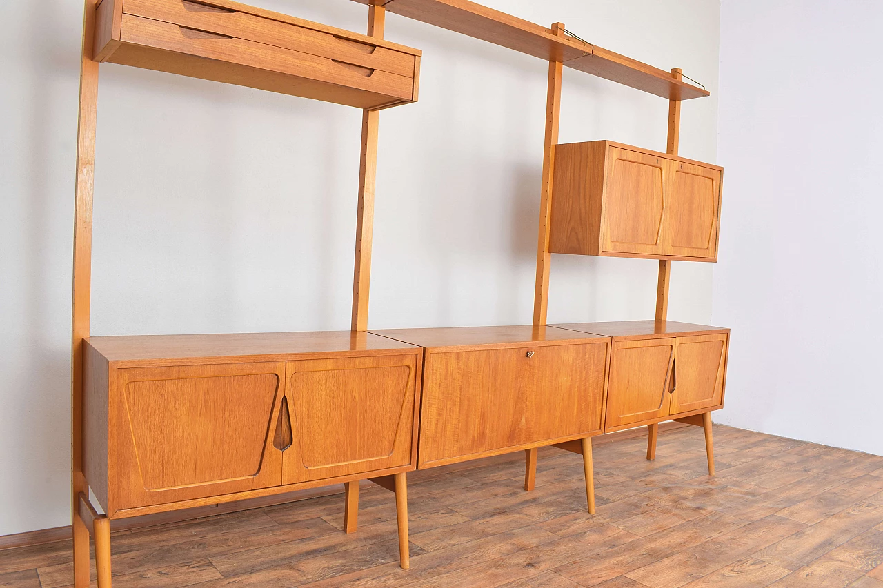 Teak bookcase by Kjell Riise for Rival Brodrene Jatogs, 1960s 3