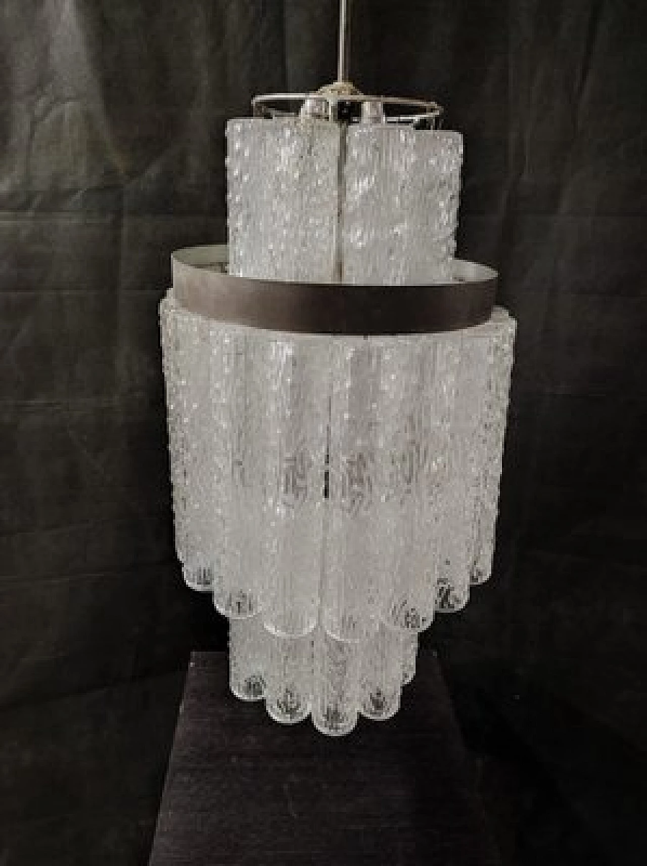Three-tier Murano glass chandelier, 1970s 4