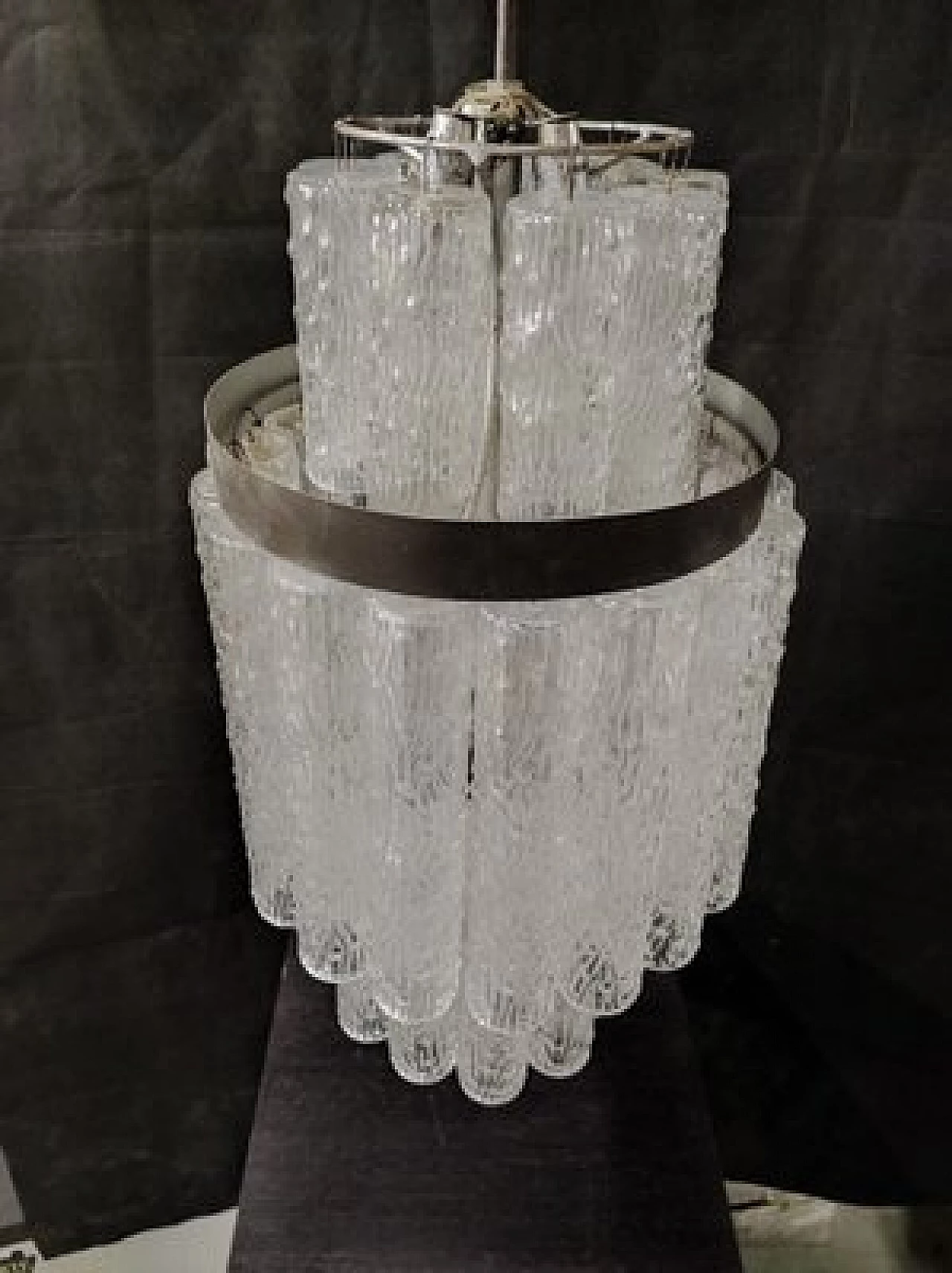 Three-tier Murano glass chandelier, 1970s 6