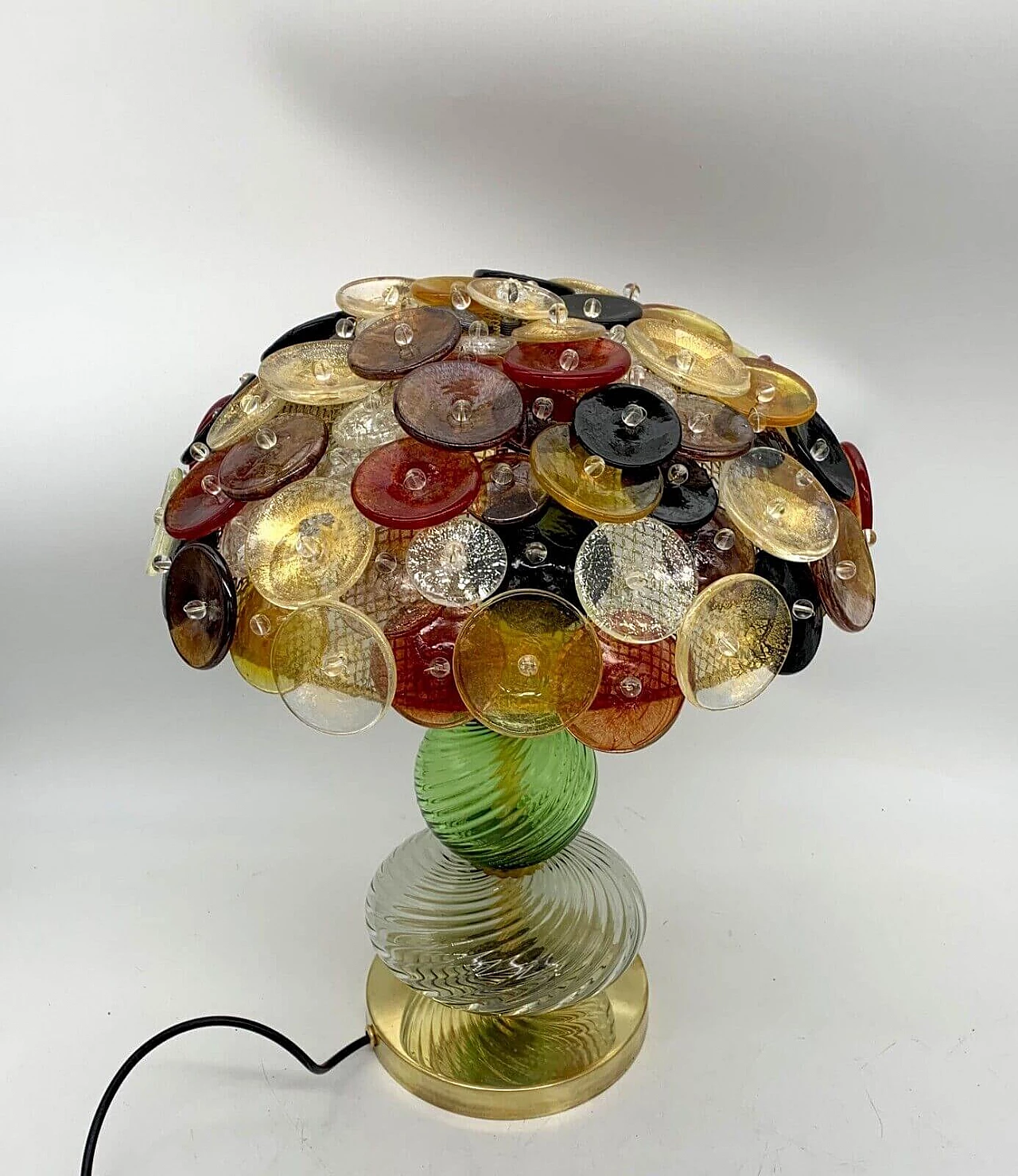 Coloured Murano glass table lamp by Enrico Neri, mid 20th century 1